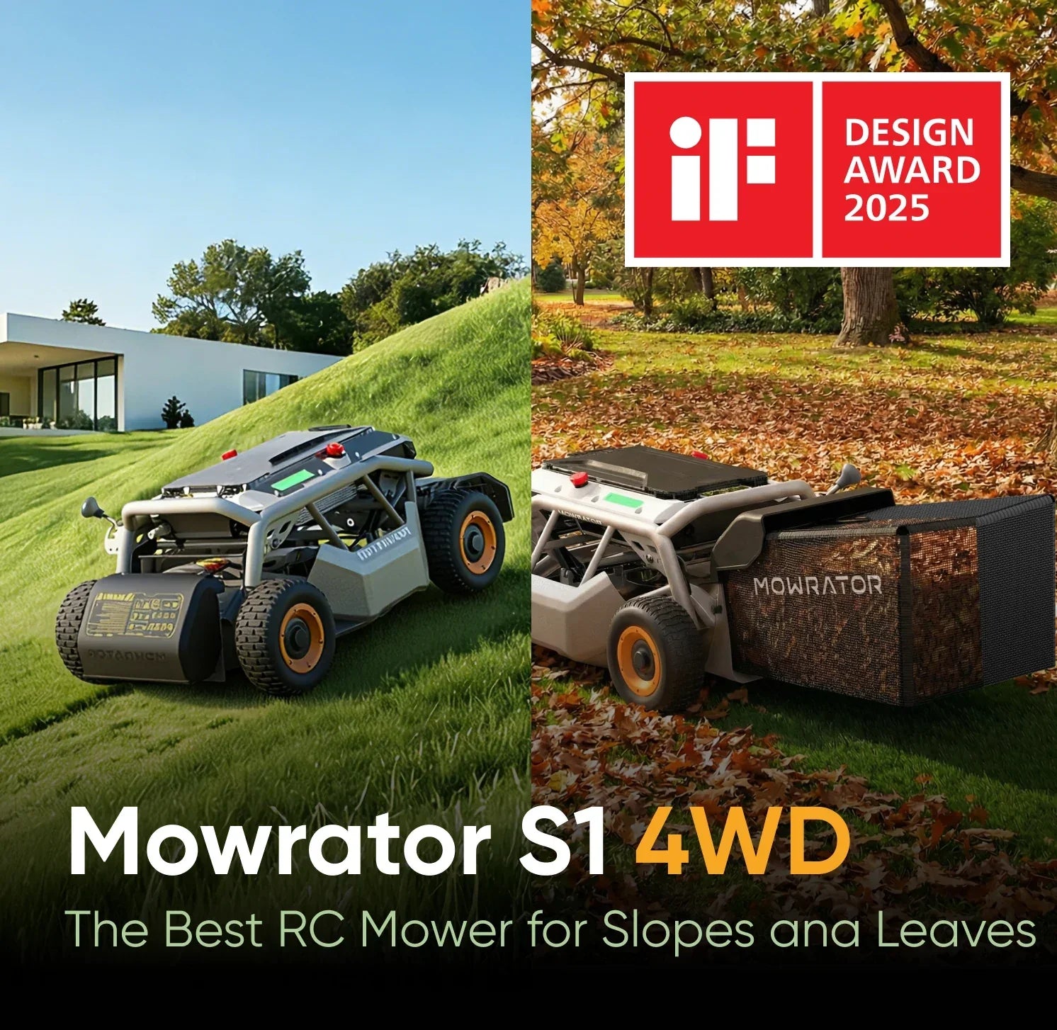 Mowrator S1 – 4WD 12Ah (mit verformbaren Reifen)