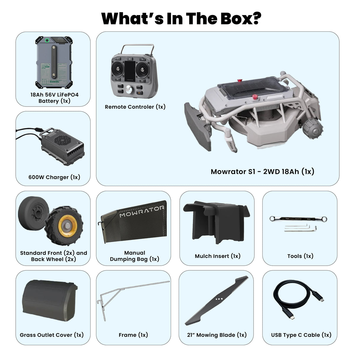 Mowrator S1 - 2WD 18Ah