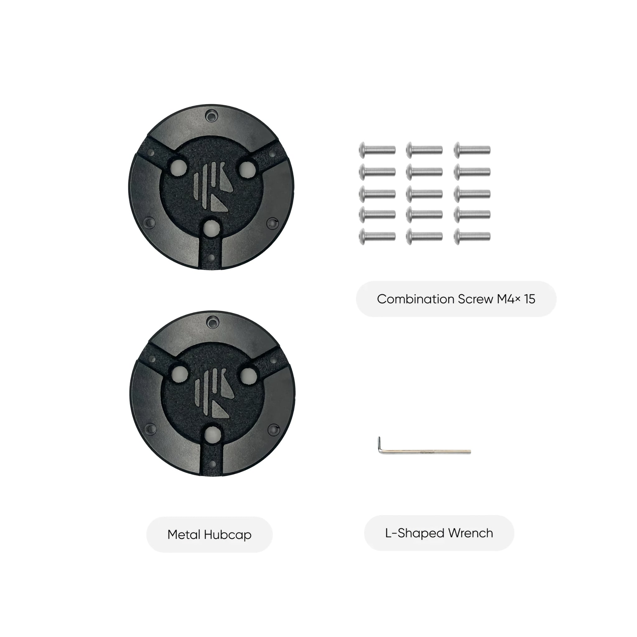Paar Radkappen aus Metall (Mowrator S1 2WD Optionales Upgrade)